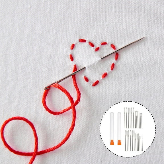 FRCOLOR  Big Eye Sewing Needle Stringing Needles Embroidery Travel