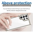 thumbnail image 2 of Case for Samsung Galaxy S22 Ultra Case Slim Dropproof [Defend from Drop/Scratch/Slip/Fingerprint] Clear Acrylic Hard Back Soft TPU Bumper Hybrid Phone Cover for Samsung S22 Ultra-Crystal Black, 2 of 8