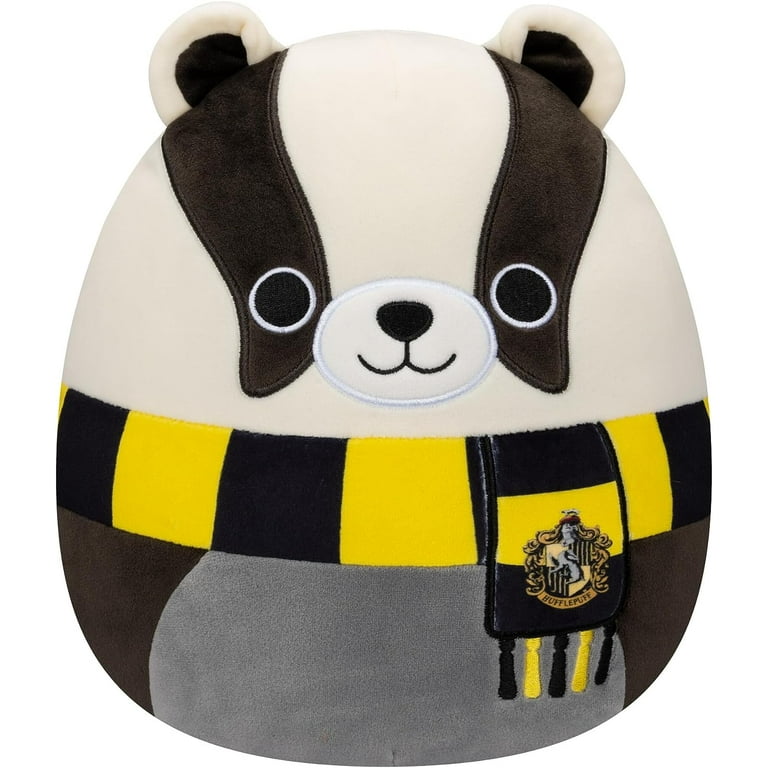 Squishmallows 8 Harry Potter Hufflepuff Badger Plush Toy, 8 in