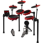 Alesis Nitro Max 8 Piece Electronic Drum Set with Bluetooth and BFD Sounds, Red