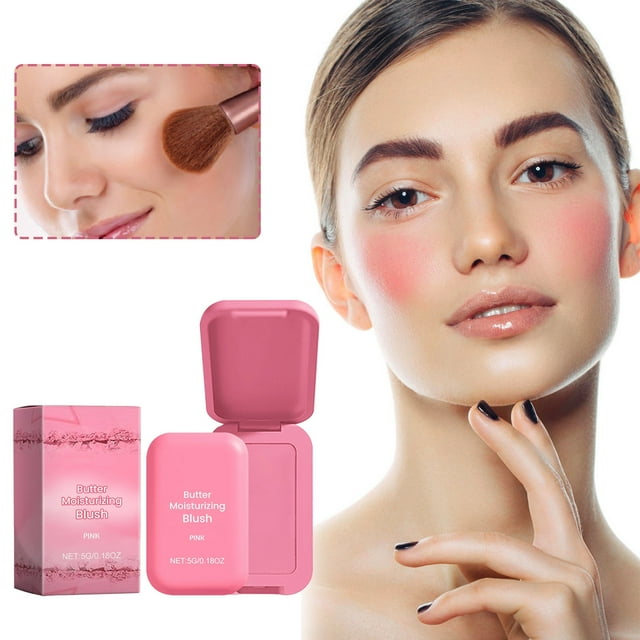 GUANGHONG Butter Moistens Powder Blusher Nude Makeup Brightens Beautifies Lasts Matt Rouge Beautifies and Color Makeup