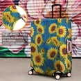thumbnail image 4 of Blue Sunflower Pattern Luggage Cover Fashion Suitcase Cover Baggage Covers Fit 25-28 Inch Luggage (Go Travel), 4 of 5