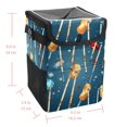 thumbnail image 5 of Christmas Mini Trash Can for Car: Foldable with Lid, Leak-Proof and Hanging Storage Bag, 5 of 6
