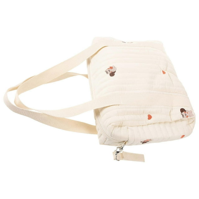 Lightweight Cotton Diaper Bag with Straps Portable Tote for Travel, Camping, Picnics & Shopping Includes Nappy Changing Backpack & Organizer