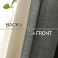 thumbnail image 6 of MIULEE 100% Blackout Linen Textured Curtains for Bedroom Solid Thermal Insulated Natural Beige Grommet Room Darkening Curtains & Drapes Luxury Decor for Living Room Nursery 52 x 84 Inch (2 Panels), 6 of 10