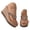 Khaki, variant on Rhinestone Wedge Sandals for Women Leather Footbed High Top Flip Flops Sparkly Summer Dress Platform Slide Shoes White Size 8