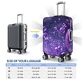 thumbnail image 4 of Susaid Purple Bubble Abstract Art Print Elastic Washable Suitcase Cover with Hidden Zipper, Fits 18-32 Inch Luggage for Protection During Travel-Medium, 4 of 7