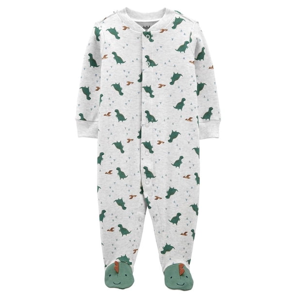 Mameluco Carter's Niño 3-6M Dinosaurios Gris