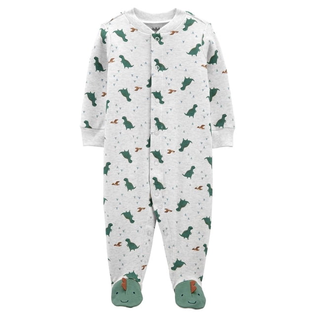 Mameluco Carter's Niño 3-6M Dinosaurios Gris