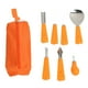 thumbnail image 4 of Juego de tallado de calabaza para Halloween, herramienta multiusos de acero inoxidable con bolsa de almacenamiento para decoración de farol, 7 Uds., 4 of 5