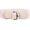 white, variant on Women's Wide Elastic Waist Belt:Stretchy PU Leather Fashion Belt with Alloy Buckle for Dress Tunic