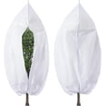 thumbnail image 1 of 2Packs Plant Covers Tree Freeze Protection 71" x 62" Large Frost Cloth Bag Shrub Jackets Protectors with Zipper Drawstring Reusable Outdoor Christmas Tree Blankets for Animal Winter Snow Protection, 1 of 8