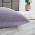 thumbnail image 2 of Your Zone Purple Sherpa Body Pillow, 20" x 48", 2 of 5