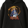 thumbnail image 2 of Yu-Gi-Oh! Joey Character With Spiral Background and Logo Youth Black Graphic Hoodie-XS, 2 of 4