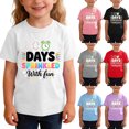thumbnail image 2 of Fengactive Unisex Kids Casual Short Sleeve Cotton T Shirt Preschool Back To School Printed Crew Neck Top for Girl Boys, 2 of 9