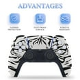 thumbnail image 4 of Black And White, Tiger Head PS5/PS5 Slim Digital Disc Skin Sticker For Console And Controller Skins, 4 of 7