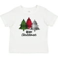 thumbnail image 3 of Inktastic Merry Christmas Plaid Trees Boys or Girls Baby T-Shirt, 3 of 5