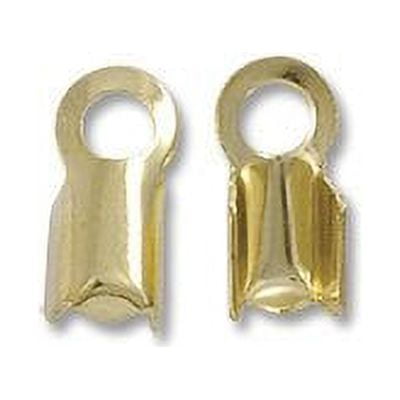 JewelrySupply Connector - Fold Over 4x9mm Gold Plated (10-Pcs)