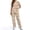 Beige-Paw Bone, variant on Floral Print Womens Scrubs Set for Breathable Nurse Top and Pants Multi Pockets Medical Scrubs for Pediatric Nurse, Yellow