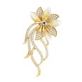thumbnail image 1 of Broche de mujer, aleación de moda, elegante broche de diamantes de imitación de flores para ropa, decoración de vestidos, joyería, 1 of 5