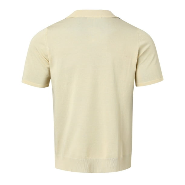 nsendm Mens Shirt Adult Male Shirt Our Most Comfortable T Shirt Mens  Outdoor Vintage Bottun Sleeve T Shirt Multi Panel Contrast Knit Large Mens