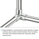 thumbnail image 5 of Riel Codo Montaje 90 Grados 3-Vías Zinc Aleación Tubería Conector Cepillado para 25mm/1" OD Pasamanos Barandilla 2uds, 5 of 5