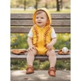 thumbnail image 5 of BemeyourBBs Newborn Baby Boy Girl Baseball Outfits Hooded Romper Overalls Casual Zip Up Sleeveless Infant Hoodies Bodysuit Clothes, 5 of 9