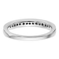 thumbnail image 5 of Solid 14k White Gold Lab Grown Diamond Wedding Band Ring Size 6 (.225 cttw.), 5 of 8