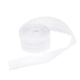 thumbnail image 1 of 1 Roll White Lace Ribbon No Stretch Floral Lace Hair Bow Making and Gift Wrapping Tool for Wedding Invitation DIY Craft (White), 1 of 9
