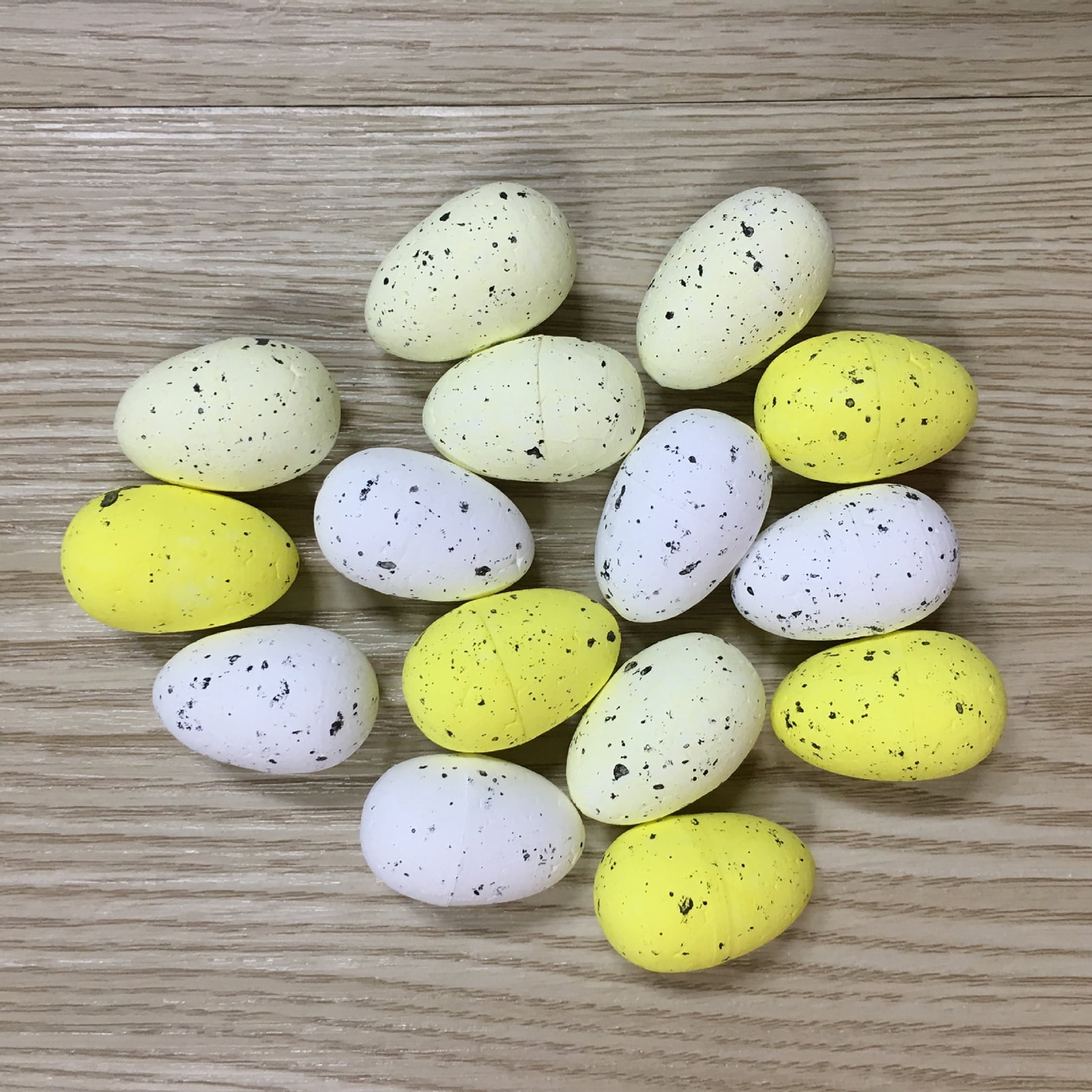 Dserhfy 50Pcs Colorful Foam Easter Eggs Realistic Looking Ultralight Unbreakable Artificial Eggs Party Ornaments
