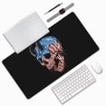 thumbnail image 2 of DouZhe Large Mouse Pad, Punk Rock American Flag Skull Non-Slip Waterproof Rubber Keyboard Office Desk Pads Mousepad, 29.5 x 15.8 inches 3mm Thick, 2 of 7
