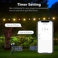 thumbnail image 7 of HBN Outdoor Smart Plug Waterproof WiFi Outdoor Outlet Timer with 6 Grounded Outlets, Remote & Voice Control Heavy Duty Yard Stake Plug Compatible with Alexa and Google Assistant, 7 of 7