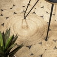thumbnail image 6 of JONATHAN Y RNF100A-7R Cassia Round Natural Jute Boho Circle Indoor Area-Rug, Natural Fibers, Geometric, Bohemian Easy-Cleaning, Bedroom, Kitchen, Living Room, Non Shedding, Natural, 7' Round, 6 of 7