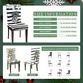 thumbnail image 2 of Christmas Chair Covers Set of 6 Christmas Dining Protector Xmas Tree Truck Bell Slipcovers Removable Washable for Dining Hotel Party Wedding, 2 of 6