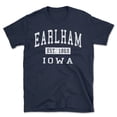thumbnail image 1 of Earlham Iowa Classic Established Men's Cotton T-Shirt, 1 of 1