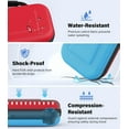 thumbnail image 5 of KothabCarrying Case for NS Switch 2 2025, Protective Hard Shell Portable Travel Carry Case Pouch Holds 10 Cartridges Pockets for Switch 2 Accessories and Games, Red Blue, 5 of 15