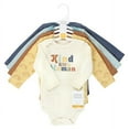 thumbnail image 2 of Hudson Baby Cotton Long-Sleeve Bodysuits, 5-Pack, Newborn- 24 Months, 2 of 7