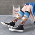 thumbnail image 5 of Daiia Sports Socks Vibrant Field Of Blossoms Printed Novelty Crew Socks for Men Women Knee High Socks Cotton Socks Soft & Breathable Support Unisex Socks, 5 of 9