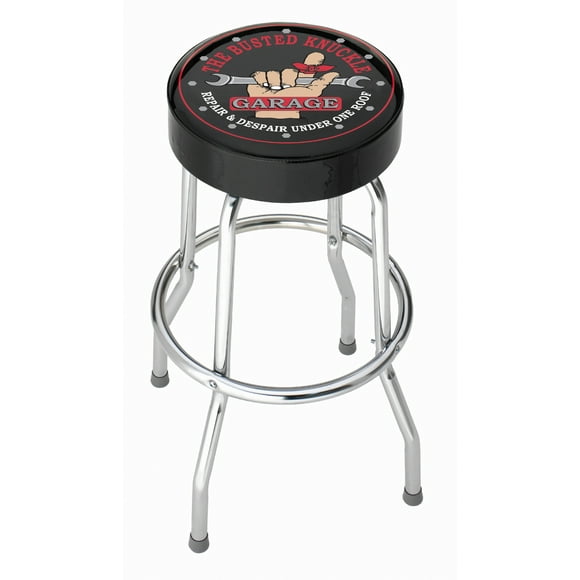 Plasticolor Stool 004753R01 Garage Stools; Non-Swivel; 4 Steel Legs; Without Back