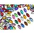 thumbnail image 1 of Allstarco 125 piezas de strass acrílicos navette de 15 x 7 mm, 1 of 9