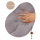 thumbnail image 4 of Cojín de asiento para uso doméstico | Almohada de pana con penacho, espuma añadida, 40x100cm, alfombra de asiento gruesa y suave, tatami interior, rosa gris café blanco, soporte extra para el salón, 4 of 7