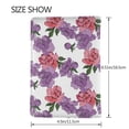 thumbnail image 3 of Pofeuu Peonies Print Travel Document Organizer Passport Holder Men Women for Family (6.5 in x 4.5 in),Wallet Holder Credit Card Clutch Bag Case, 3 of 5