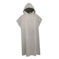 thumbnail image 4 of Poncho de microfibra Colamx para surf con capucha Toalla de playa 109 cm x 88 cm Gris, 4 of 8