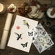 thumbnail image 5 of Sellos transparentes con pájaros realistas: mariposas, abejas, flores, libélulas, plantas, insectos voladores. Fondo vintage. Sello de silicona para sello postal., 5 of 9
