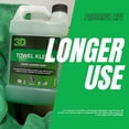 thumbnail image 4 of 3D Towel Kleen - Premium Microfiber Towel Laundry Detergent - Cleans, Restores & Maintain Towel Life - Low Foam, No Residue Technology 1 Gallon, 4 of 9
