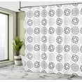 thumbnail image 4 of Ambesonne Celtic Shower Curtain, Irish Traditional Art, 69"Wx70"L, Grey White, 4 of 4