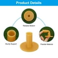 thumbnail image 3 of Uxcell 1.7 Inch Rubber Golf Tee, 6 Pack Tall Training Driving Range Tee Stable Ball Holder, Yellow, 3 of 5