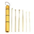 thumbnail image 2 of Limpieza de oídos, eliminación de cerumen, 6 piezas de acero inoxidable, herramienta para pulir oídos, almacenamiento, juego portátil de pulir oídos, champú blanqueador, 2 of 2