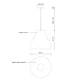 thumbnail image 2 of Kuzco Lighting 494216 Cradle 16" Wide Pendant - Black, 2 of 2
