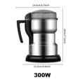 thumbnail image 2 of Electric Coffee Grinder Stainless Steel High-Power Cereal Nuts Beans Spices Grains Grinding ,Easy to Operate, 2 of 7